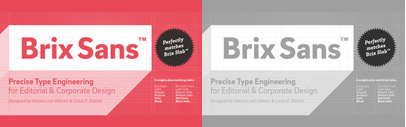 Brix Sans‚ the companion of Brix Slab‚ by @hvdfonts. Brix Sans Complete is 80% off till September 27.