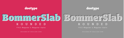 Bommer Slab Rounded by @dooType. Bommer Slab Rounded Family is 70% off till October 12.